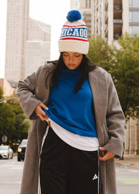 MAD HTR Chicago Varsity Beanie - Adult - Royal & Red