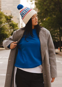 MAD HTR Chicago Varsity Beanie - Adult - Royal & Red