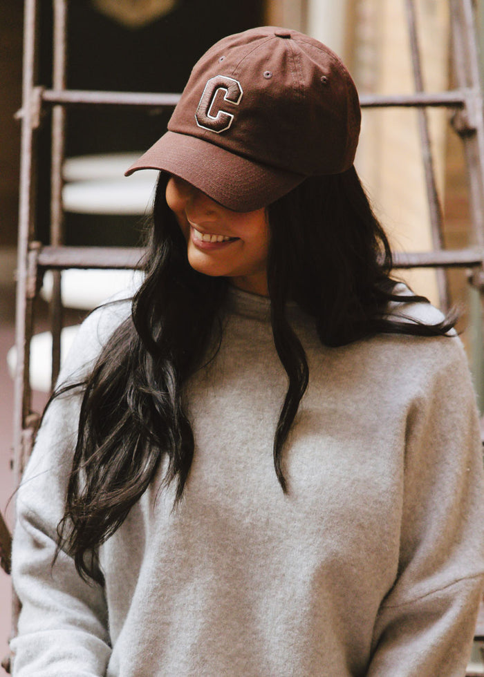 C Is For Chicago Dad Hat - Chocolate