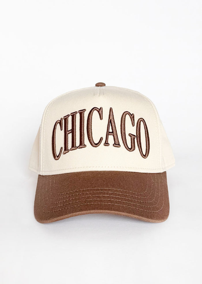 Chicago Puff Baseball Cap - Espresso