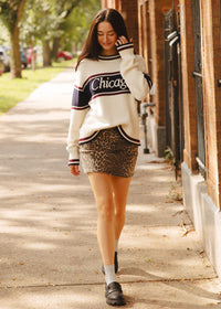 Chicago Striped Sweater - Ivory Multi