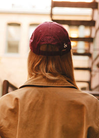 C Is For Chicago 2-Tone Dad Hat - Burgundy