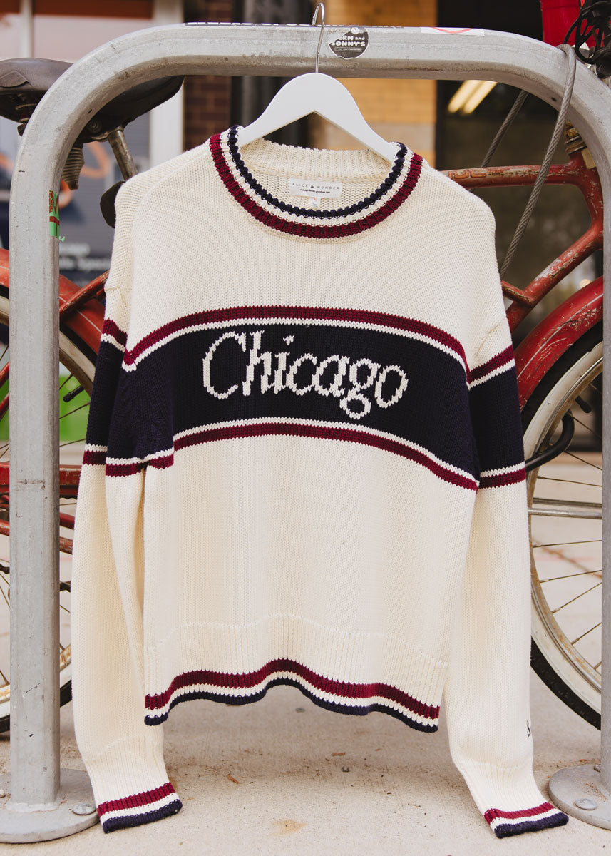 Chicago Striped Sweater - Ivory Multi