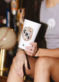 Chi Baseball Mitt Stadium Cup - Black & White