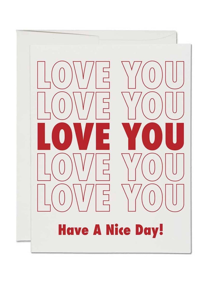 Grocery Bag Love Card