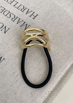 Gold Metal Hair Tie Cuff - Branch