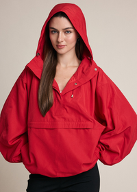 Rai Anorak Pullover Jacket - Red