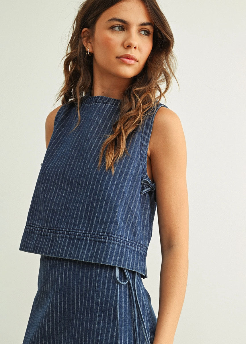 Jonno Denim Tank - Blue