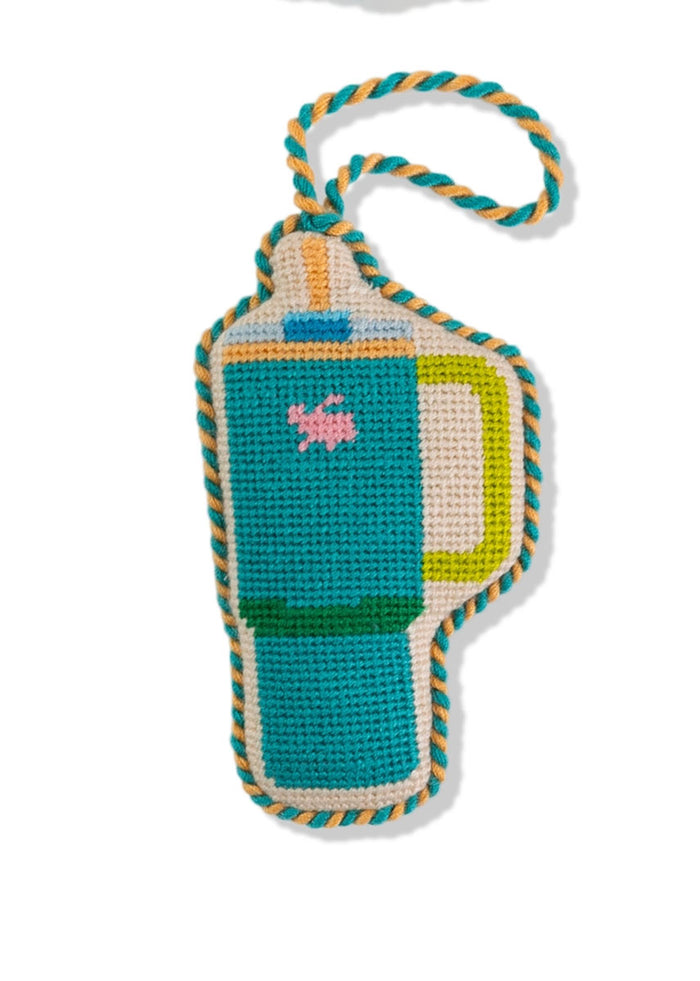 Needlepoint Icon Ornament - Stanley Cup