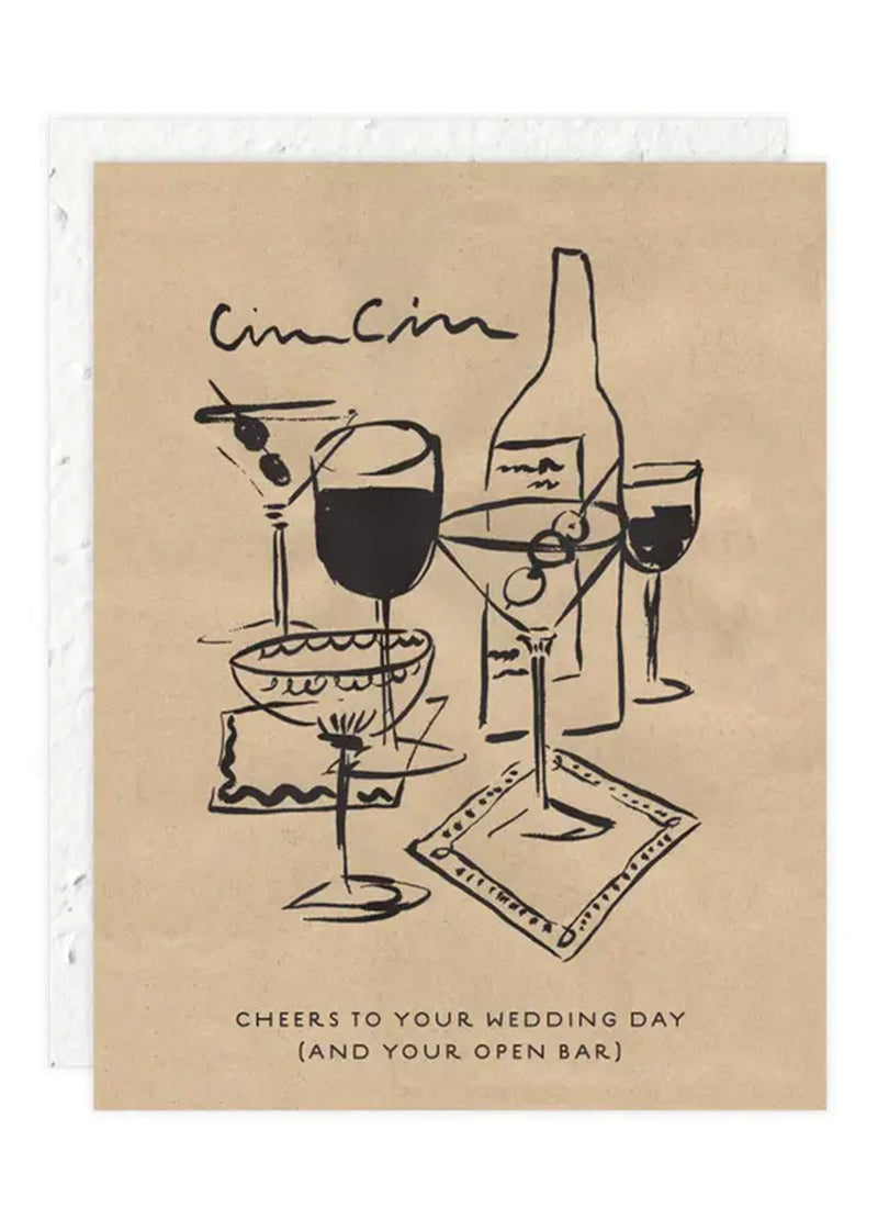 Cin Cin Wedding Card