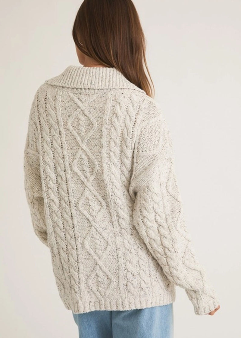 Ellyn Oversized Cardigan - Heather Grey