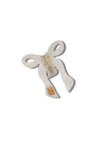 Coquette Bow Hair Claw - White