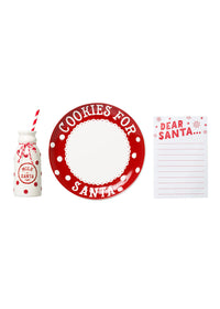 Dear Santa Milk Jug, Plate & Notepad Set