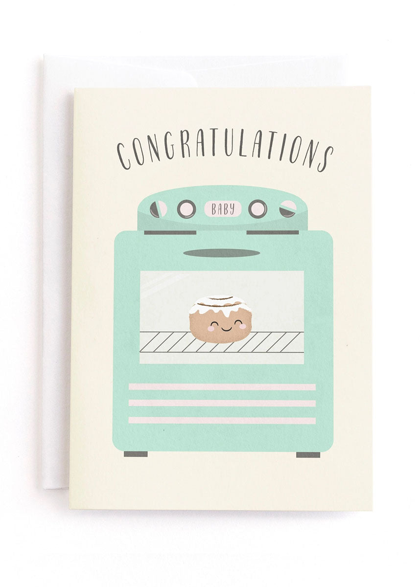 Bun In The Oven New Baby Card