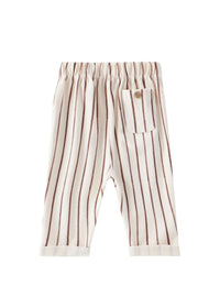 Toddler Relaxed Tapered Pant - Brown Stripes