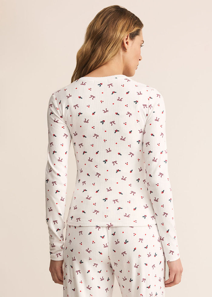 Holly Long Sleeve Top - White