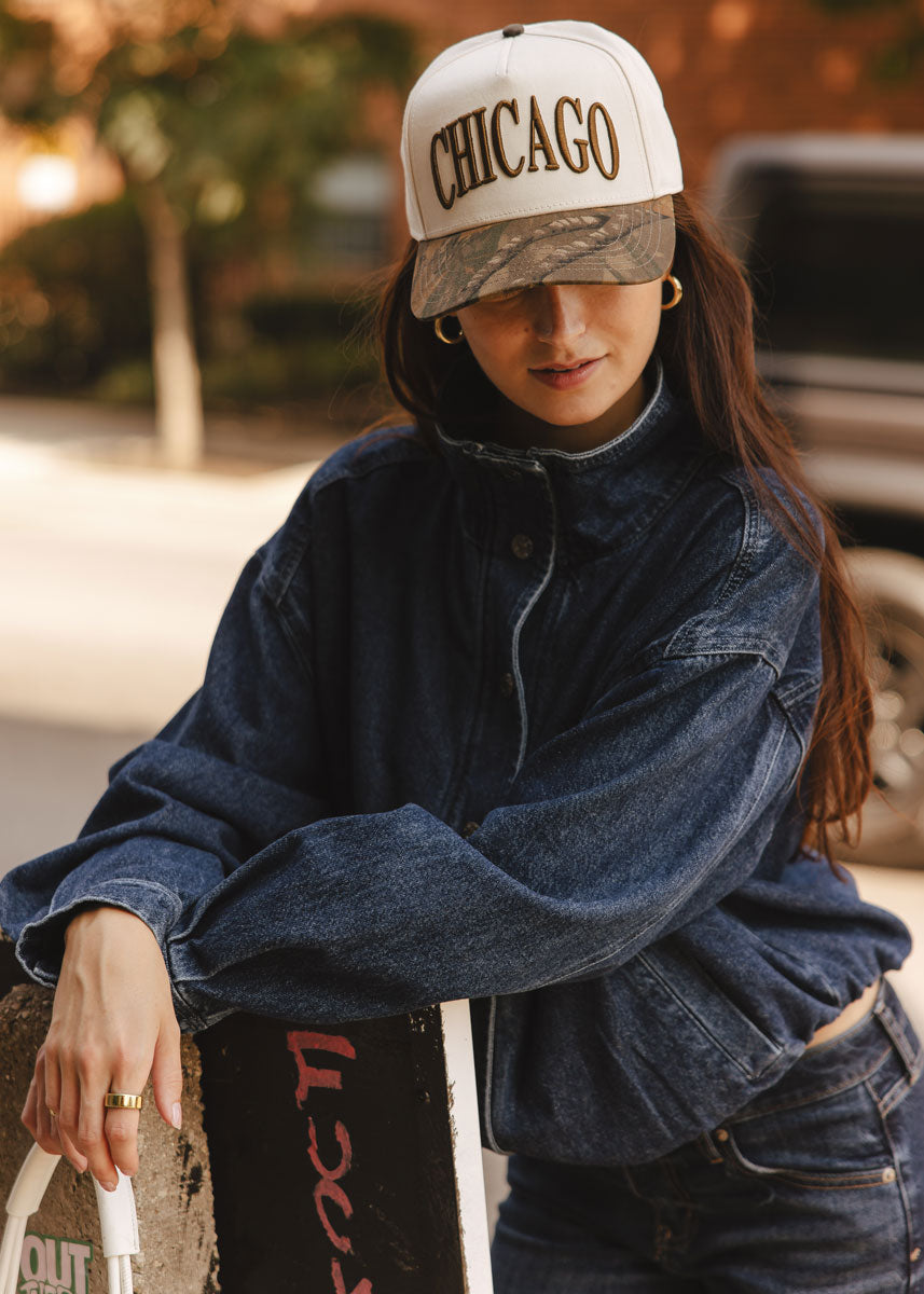 Chicago Puff Baseball Cap - Camo