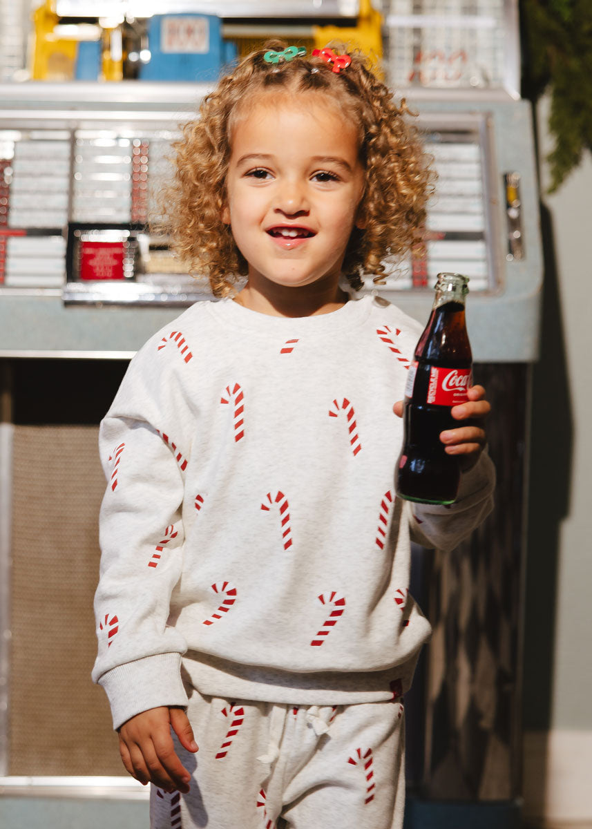 Candy Cane Sweatsuit Set