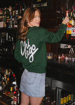 Chicago Script Cardigan - Green