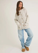 Ellyn Oversized Cardigan - Heather Grey