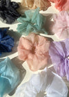 Big Ballet Organza Scrunchie - Peach