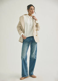 Celeste Quarter Zip - Clean Ivory