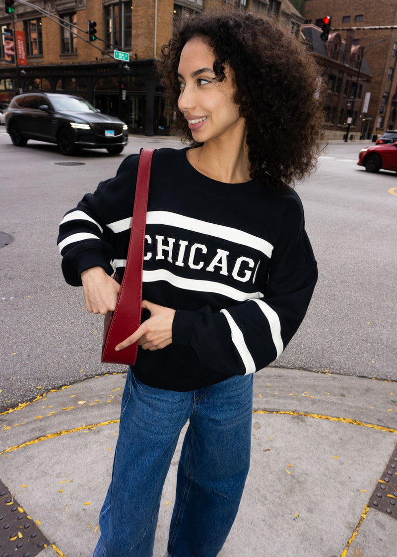 Chicago Rugby Crewneck - Black