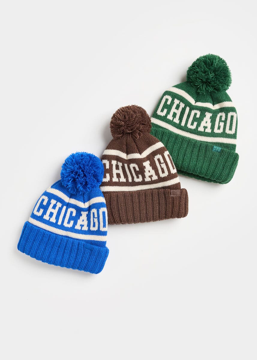 MAD HTR Chicago Pom Beanie - Adult - Chocolate
