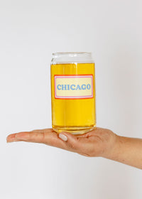 Chicago Vintage Can Glass