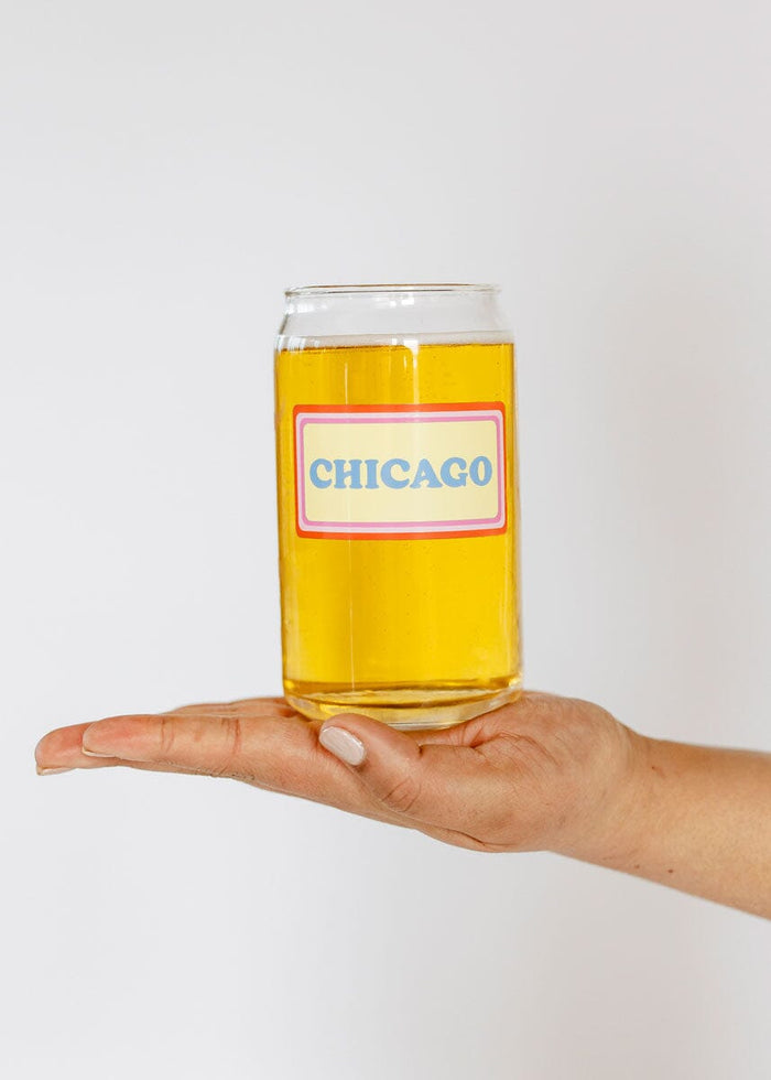 Chicago Vintage Can Glass