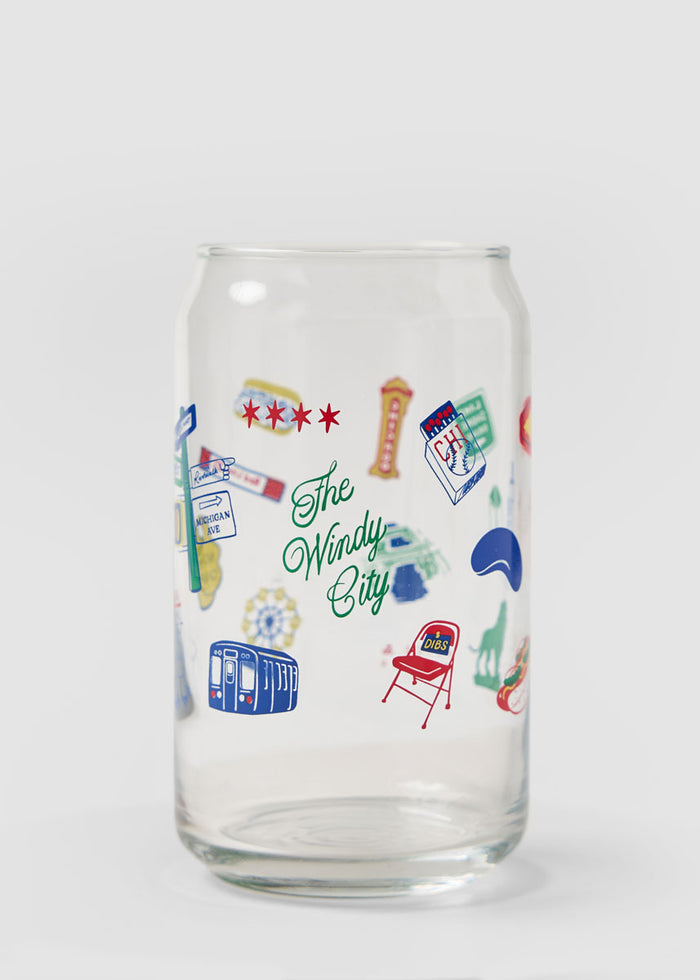 Chicago Icons Can Glass