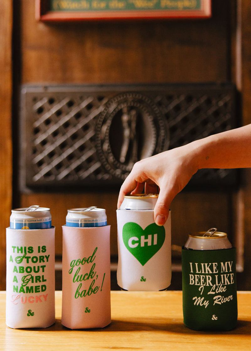 Green Chi Heart Can Cooler