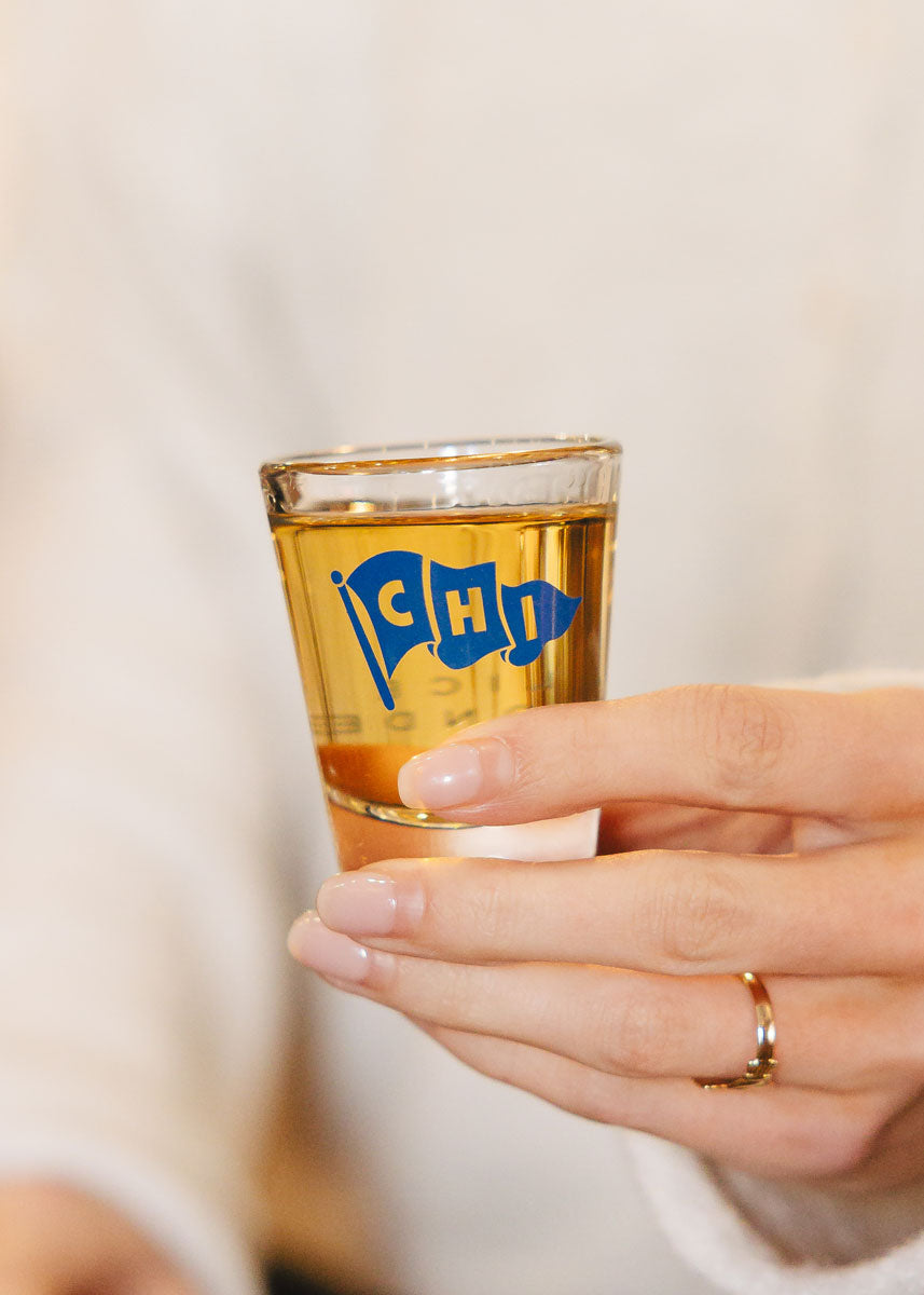 Chi Pennant Shot Glass