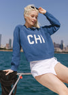 Chi Crop Sweater - Blue