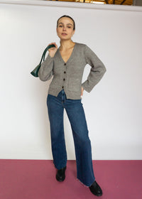 The Mona Cardigan - Heather Grey