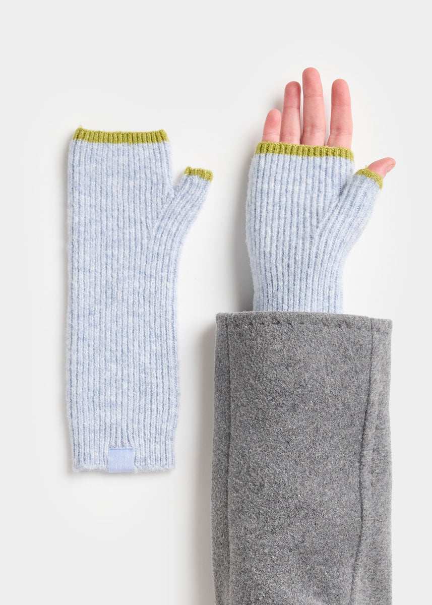 MAD HTR Wrist Warmers - Blue & Citron