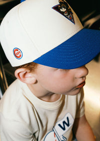 Youth Cubs Clark Hat - Ivory & Royal