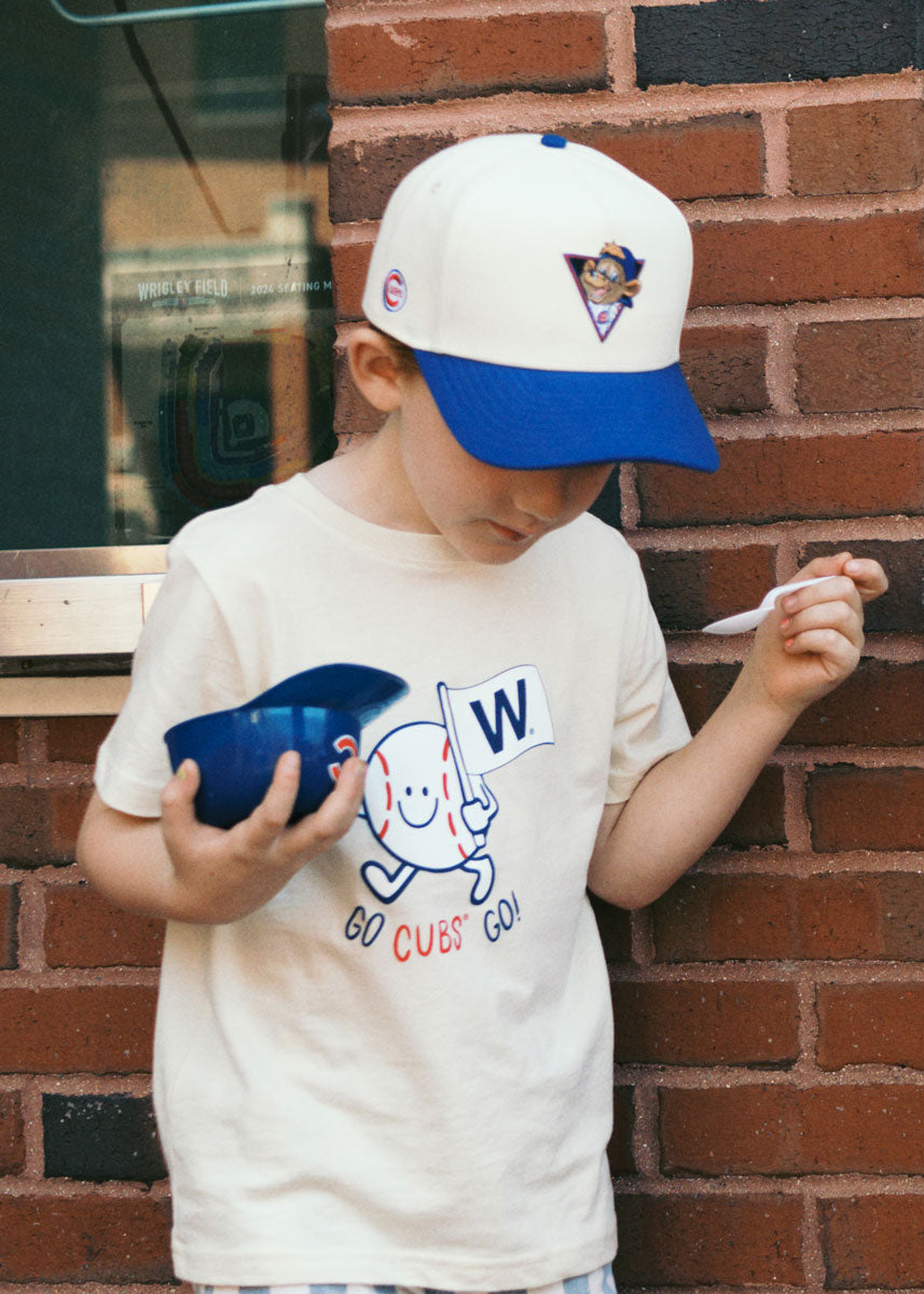 Youth Cubs Clark Hat - Ivory & Royal