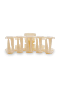 Classic Small Claw Clip - Almond Beige
