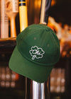 Chi Clover Chainstitch Hat - Emerald Green