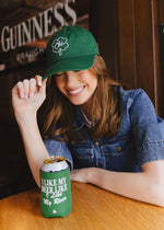 Chi Clover Chainstitch Hat - Emerald Green