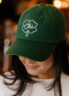 Chi Clover Chainstitch Hat - Emerald Green