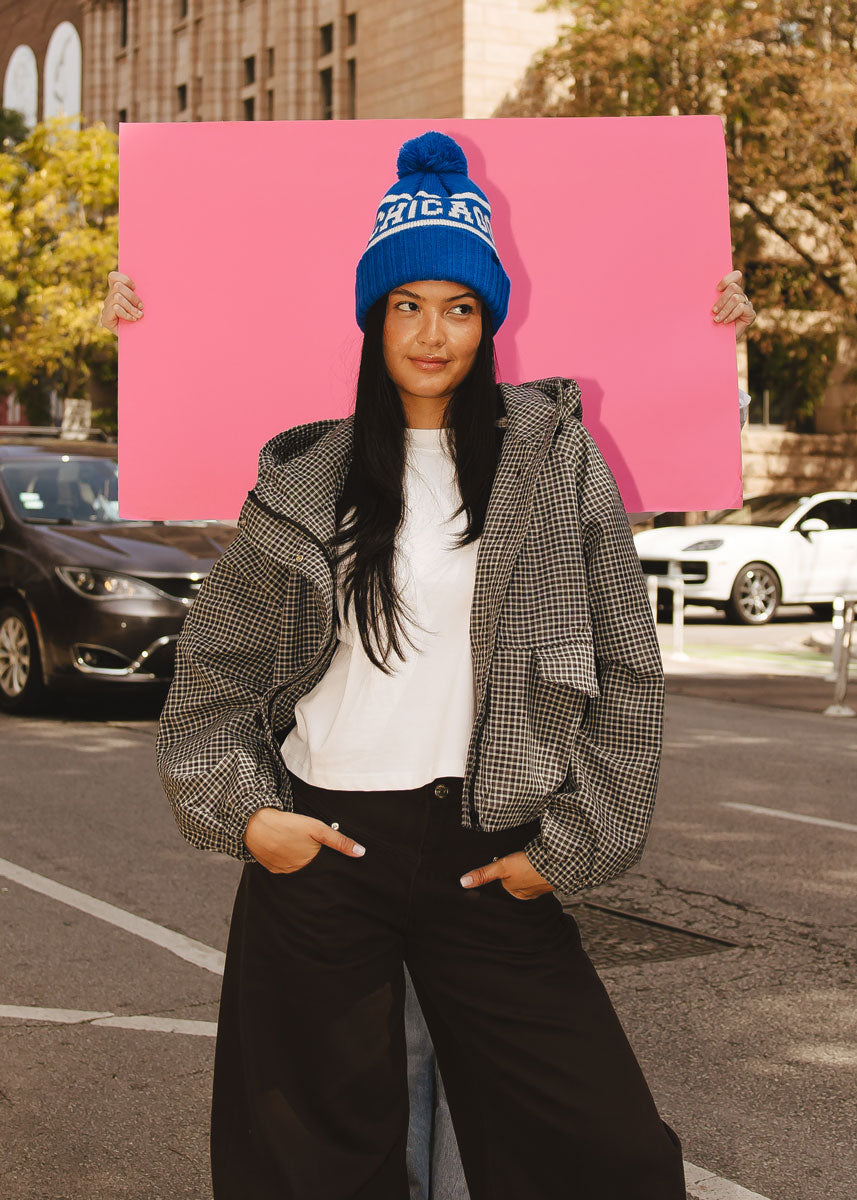 MAD HTR Chicago Pom Beanie - Adult - Cobalt
