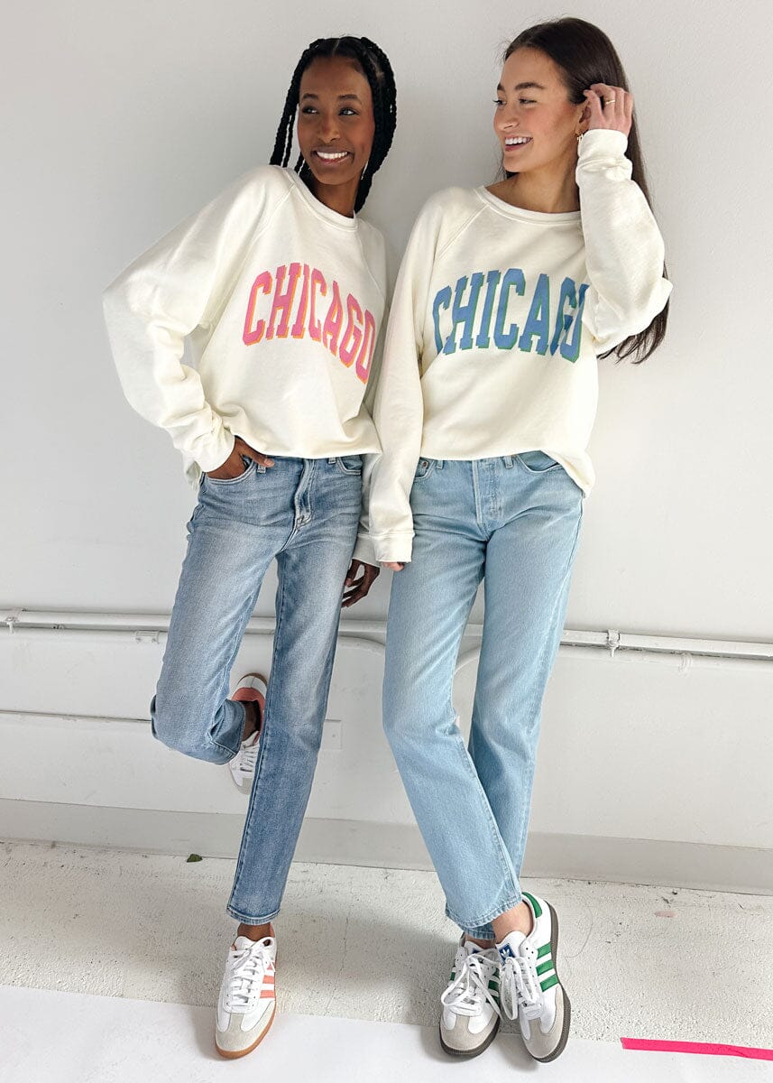 Chicago Classic Crew Sweatshirt - Blue & Green