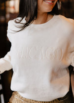 Chicago Embroidered Sweatshirt - Ivory