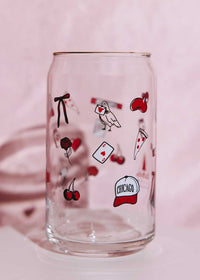 Chicago Love Icons Can Glass