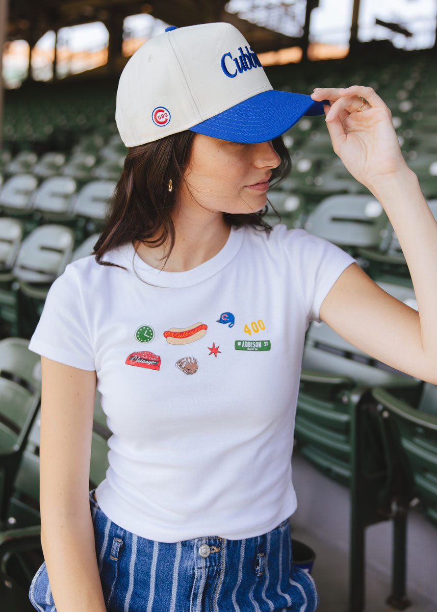 Cubbies Two-Tone Hat - Ivory & Royal