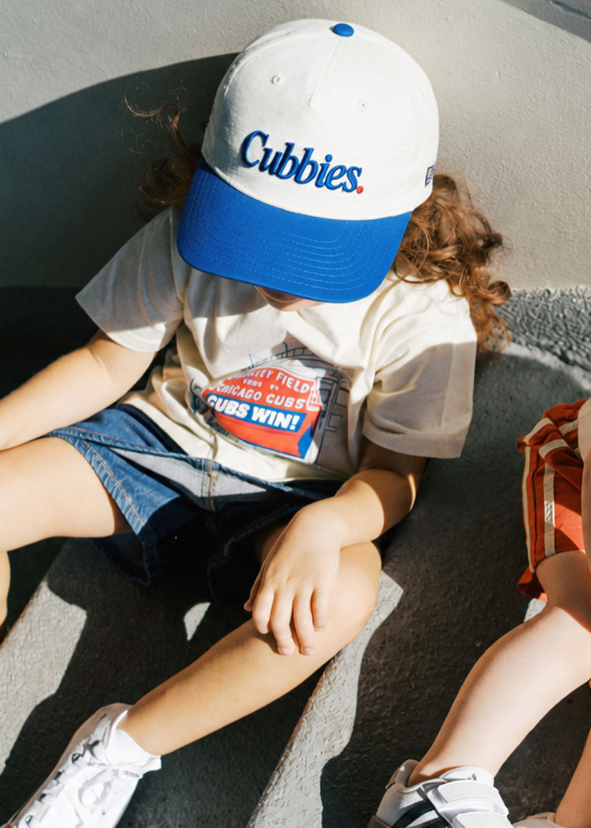 Youth Cubs Cubbies. Hat - Ivory & Majestic Blue