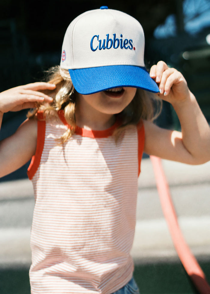Toddler Cubs Cubbies. Hat - Ivory & Majestic Blue