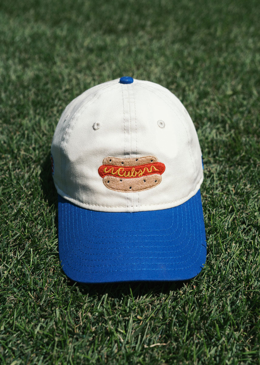 Youth Cubs Hot Dog Two-Tone Hat - Ivory & Royal